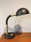Vintage German Brass and Black Metal Desk Lamp from Hillebrand Lighting 1
