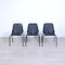 Black Chairs from Mim, Italy, 1960s, Set of 6 1