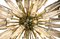 Italian Sputnik Chandelier in Brass and Murano Glass, Image 3