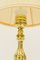 Historistic Brass Table Lamp with Fabric Shade, Vienna, Austria, 1890s, Image 5