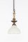 Lámpara colgante decorativa de latón Moonstone, años 20, Imagen 1