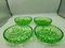 Art Deco Green Bowls from Niemen Steelworks, 1930s, Set of 4 3