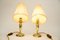 Art Deco Table Lamps with Fabric Shades, Vienna, Austria, 1920s, Set of 2 8