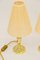 Art Deco Table Lamps with Fabric Shades, Vienna, Austria, 1920s, Set of 2 4