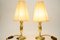 Art Deco Table Lamps with Fabric Shades, Vienna, Austria, 1920s, Set of 2 9