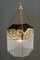 Lámpara colgante Art Déco con varillas de vidrio, Viena, Austria, años 20, Imagen 6