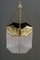 Art Deco Hanging Lamp with Glass Sticks, Vienna, Austria, 1920s 1