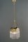 Lámpara colgante Art Déco con varillas de vidrio, Viena, Austria, años 20, Imagen 5