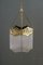 Lámpara colgante Art Déco con varillas de vidrio, Viena, Austria, años 20, Imagen 2