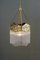 Lampe à Suspension Art Déco avec Bâtons de Verre, Vienne, Autriche, 1920s 4