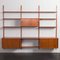 Mueble de pared danés de teca al estilo de Poul Cadovius, años 70, Imagen 8