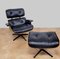 Set aus Sessel und Fußhocker von Charles & Ray Eames für Herman Miller, 2er Set 1