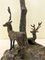 Lámpara de mesa de bronce con ciervo atribuida a Valenti, años 60, Imagen 4