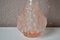Bottiglia in vetro rosa sabbiato di Empoli, anni '60, Immagine 8