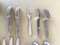 Vintage Mitra Cutlery in Stainless Steel from Georg Jensen, 1960s, Set of 76 11