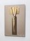 Vintage Italian Brass and Mirror Crucifix in the style of Fontana Arte, 1970s 3