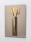 Vintage Italian Brass and Mirror Crucifix in the style of Fontana Arte, 1970s, Image 3