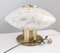 Vintage Italian Murano Glass and Brass Table Lamp, 1980s 5