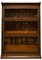 Verglastes 3-stufiges Bücherregal aus Eiche, 1920er 1