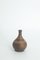 Small Mid-Century Scandinavian Modern Brown Stoneware Vases by Gunnar Borg for Höganäs Ceramics, 1960s, Set of 4 4