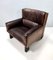 Vintage Italian Brown Leather Armchair, 1970s 9