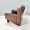 Fauteuil Vintage en Cuir Marron, Italie, 1970s 10