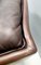 Vintage Italian Brown Leather Armchair, 1970s, Image 4