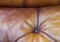 Poltrona e poggiapiedi Chesterfield dal design vittoriano in pelle marrone chiaro, Immagine 7