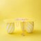 Candy Glass Sofa Table in Yellow by Studio Berg, Image 4