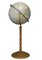 Lampadaire Modèle No 16. Crams Imperial World Globe sur un support en bois dur tourné et laiton 1