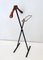 Vintage Italian Valet Stand in Beech and Varnished Metal and Brass, 1950s 9