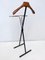 Vintage Italian Valet Stand in Beech and Varnished Metal and Brass, 1950s 3