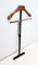 Vintage Italian Valet Stand in Beech and Varnished Metal and Brass, 1950s, Image 4