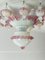 Lámpara de techo de cristal de Murano, Italia, años 70, Imagen 8