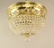 Lampada da soffitto in ottone con perle di vetro di Bakalowits & Söhne, anni '50, Immagine 1