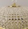 Deckenlampe aus Messing mit Glasperlen von Bakalowits & Söhne, 1950er 4