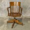 Edwardian Oak Swivel Chair, 1890s, Image 8