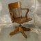 Edwardian Oak Swivel Chair, 1890s 1
