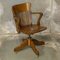 Edwardian Oak Swivel Chair, 1890s, Image 1