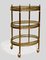 French Bar Cart in Brass and Glass from Maison Baguès, 1950s 1