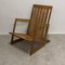 Wooden Armchair with Parallel Structure, 1980s 3