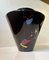 Modernist Black Porcelain Vase in the Style of Wassily Kardinsky, 1950s 2