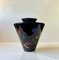 Modernist Black Porcelain Vase in the Style of Wassily Kardinsky, 1950s, Image 1