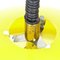 Lámpara esférica de ABS en amarillo y blanco de Disderot, años 60, Imagen 8