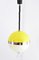 Lampe Boule ABS Jaune et Blanche de Disderot, 1960s 2