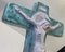 Italian Inri Crucifix in Glazed Ceramic, 1930s 4