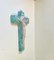 Italian Inri Crucifix in Glazed Ceramic, 1930s, Image 7