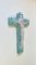 Italian Inri Crucifix in Glazed Ceramic, 1930s 2