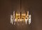 Mid-Century Brass and Crystal Prism Chandelier by Gaetano Sciolari, 1960s 10