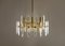 Mid-Century Brass and Crystal Prism Chandelier by Gaetano Sciolari, 1960s, Image 9